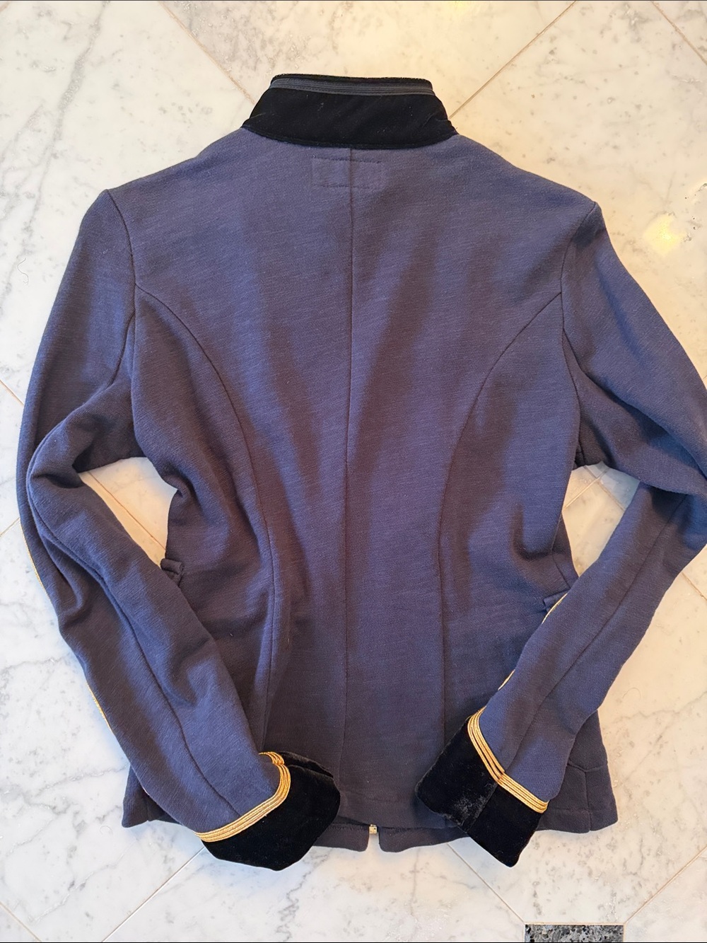 Ralph Lauren Military Band Jacket w/ Black Velvet Trim & Gold Embroidery - Picture 6 of 10